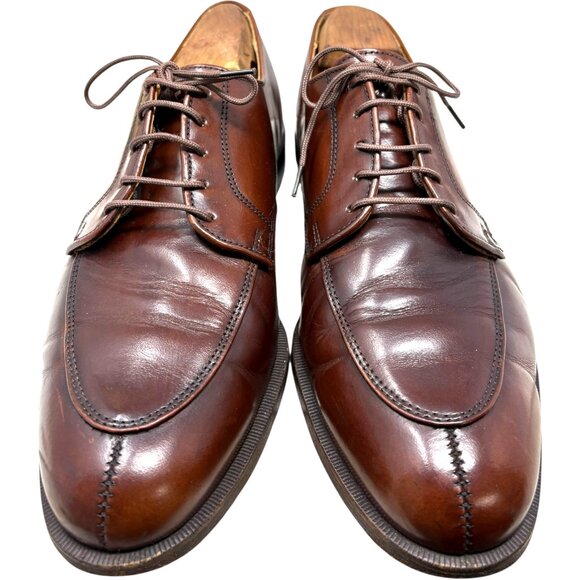 Retro Cole Haan Brown Leather Split Toe Made in the USA Derby - Picture 10 of 10